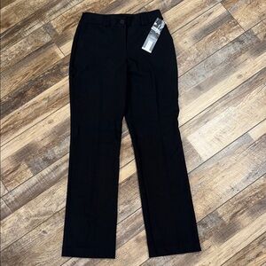 Worthington Black Straight Leg High Rise Trousers